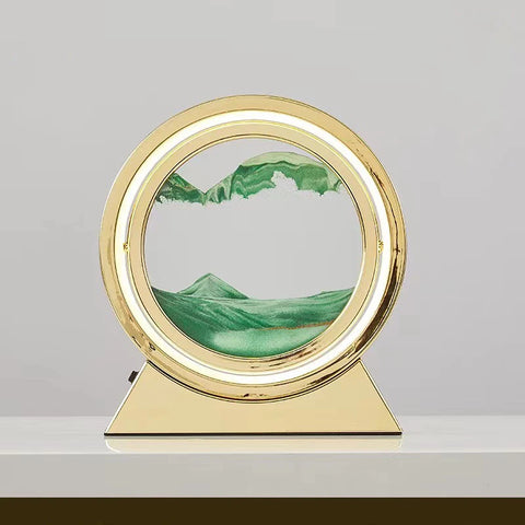 LED Light Creative Quicksand Table Lamp