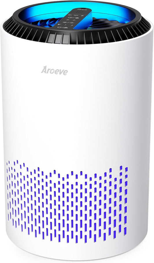 AROEVE Air Purifier - High-Efficiency Air Cleaner with Impressive Particle Filtration and Quiet Operation