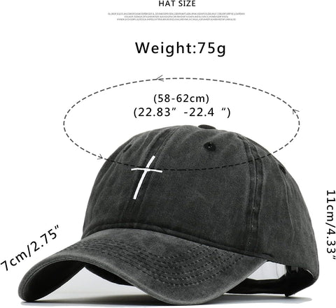 Cross Embroidery Baseball Cap