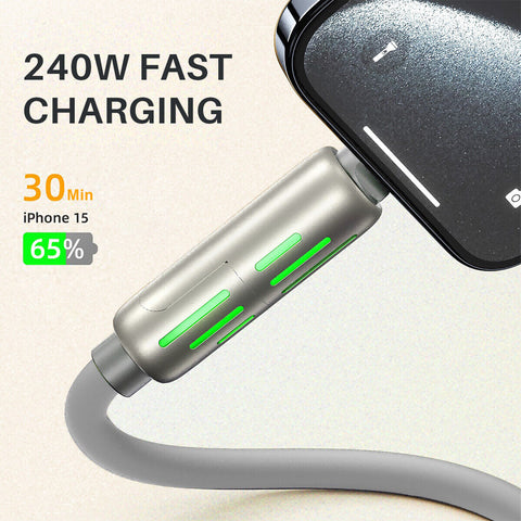 4 in 1 Liquid Silicone Data Cable - Charging + Data Transmission