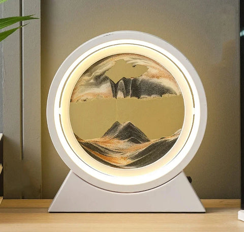 LED Light Creative Quicksand Table Lamp